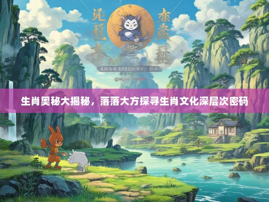 生肖奥秘大揭秘，落落大方探寻生肖文化深层次密码