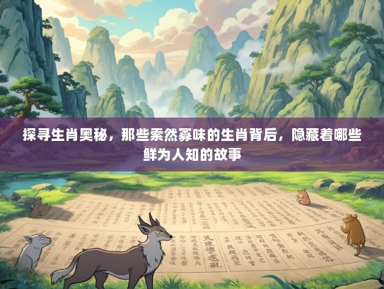 探寻生肖奥秘，那些索然寡味的生肖背后，隐藏着哪些鲜为人知的故事