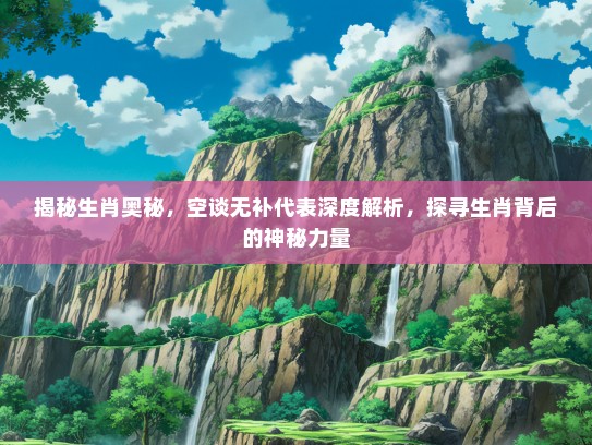 揭秘生肖奥秘，空谈无补代表深度解析，探寻生肖背后的神秘力量