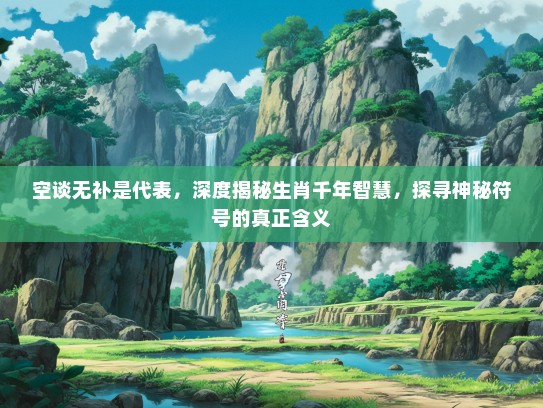 空谈无补是代表，深度揭秘生肖千年智慧，探寻神秘符号的真正含义
