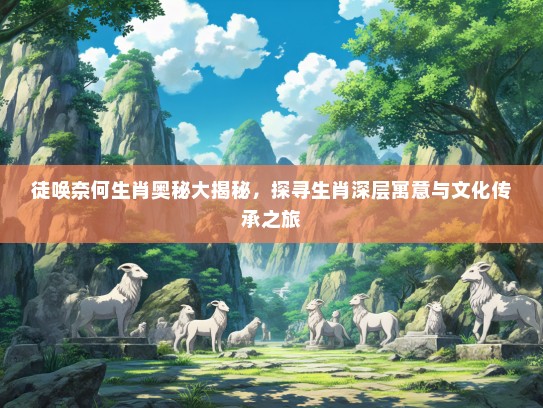 徒唤奈何生肖奥秘大揭秘，探寻生肖深层寓意与文化传承之旅