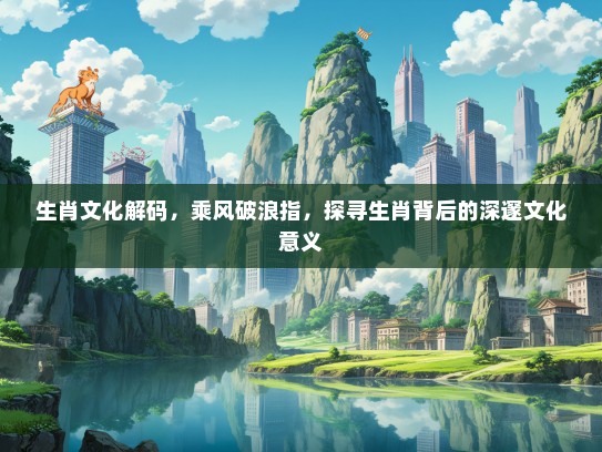生肖文化解码，乘风破浪指，探寻生肖背后的深邃文化意义