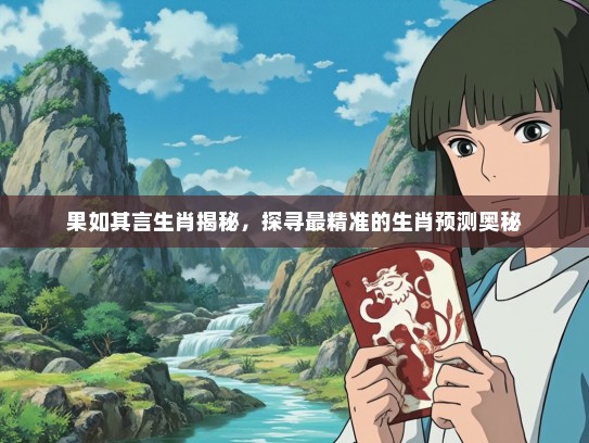 果如其言生肖揭秘，探寻最精准的生肖预测奥秘
