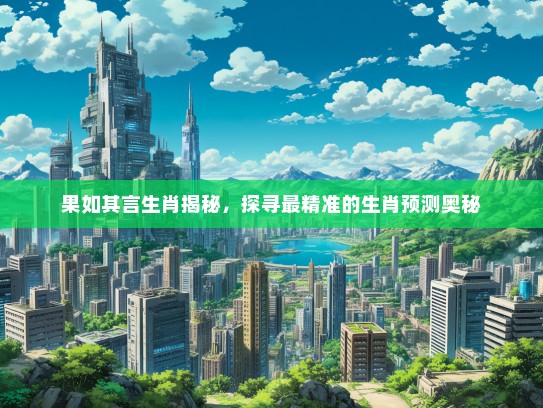 果如其言生肖揭秘，探寻最精准的生肖预测奥秘