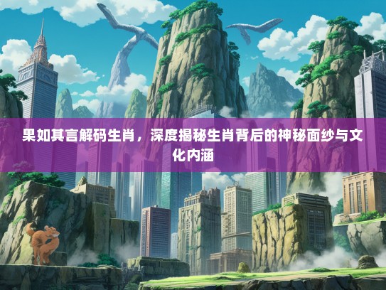果如其言解码生肖，深度揭秘生肖背后的神秘面纱与文化内涵
