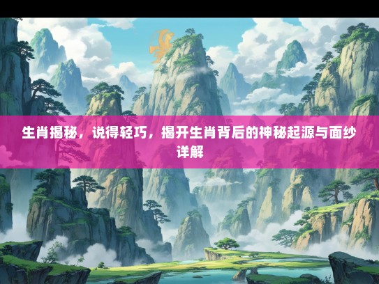 生肖揭秘，说得轻巧，揭开生肖背后的神秘起源与面纱详解