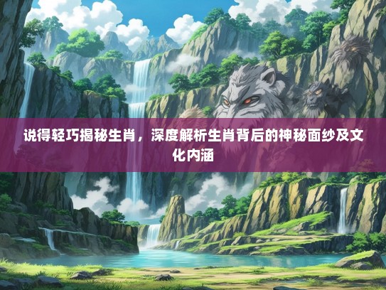说得轻巧揭秘生肖，深度解析生肖背后的神秘面纱及文化内涵