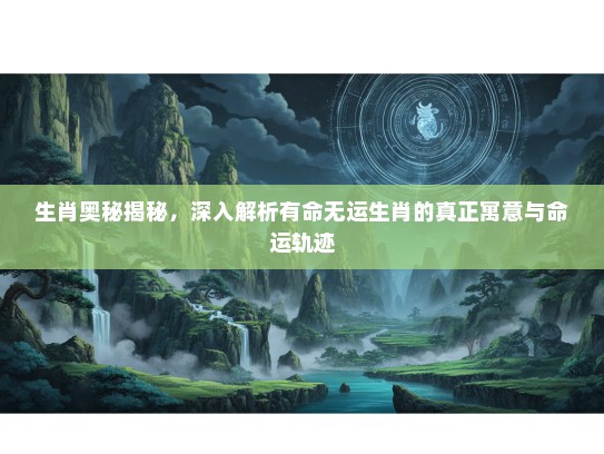生肖奥秘揭秘，深入解析有命无运生肖的真正寓意与命运轨迹