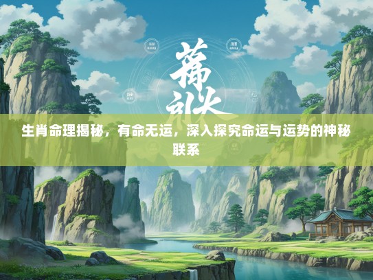 生肖命理揭秘，有命无运，深入探究命运与运势的神秘联系
