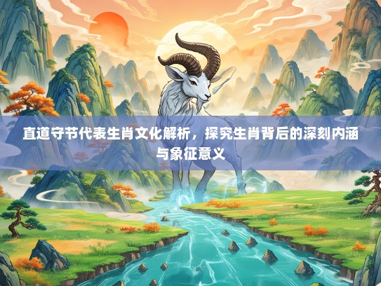 直道守节代表生肖文化解析，探究生肖背后的深刻内涵与象征意义