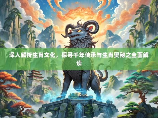 深入解析生肖文化，探寻千年传承与生肖奥秘之全面解读