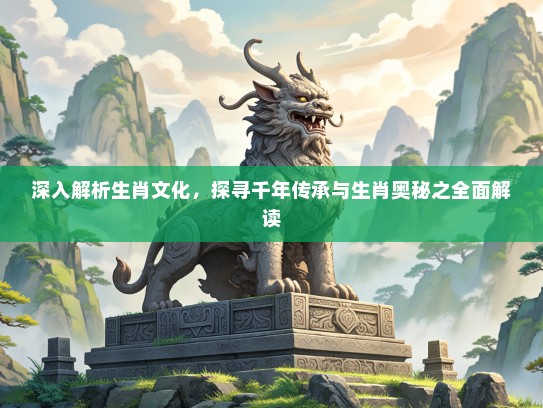 深入解析生肖文化，探寻千年传承与生肖奥秘之全面解读