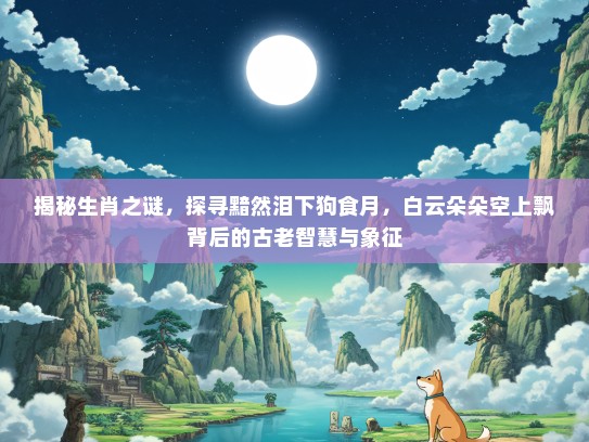 揭秘生肖之谜，探寻黯然泪下狗食月，白云朵朵空上飘背后的古老智慧与象征
