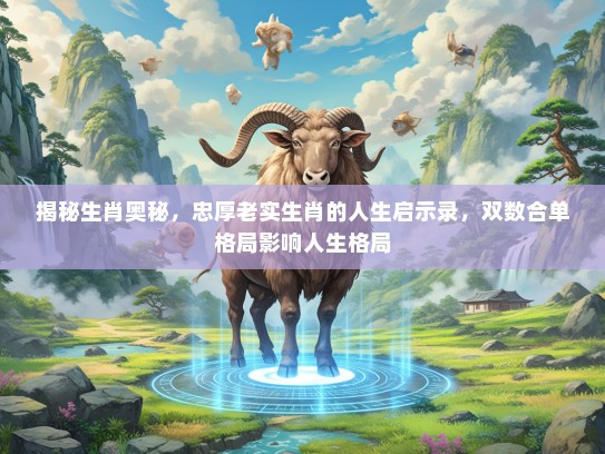 揭秘生肖奥秘，忠厚老实生肖的人生启示录，双数合单格局影响人生格局