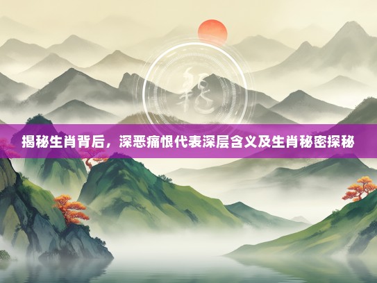 揭秘生肖背后，深恶痛恨代表深层含义及生肖秘密探秘
