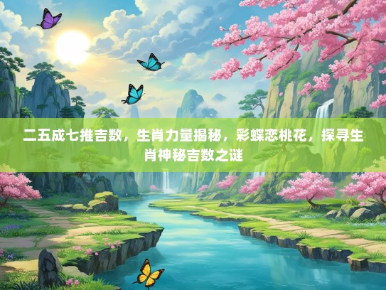 二五成七推吉数，生肖力量揭秘，彩蝶恋桃花，探寻生肖神秘吉数之谜