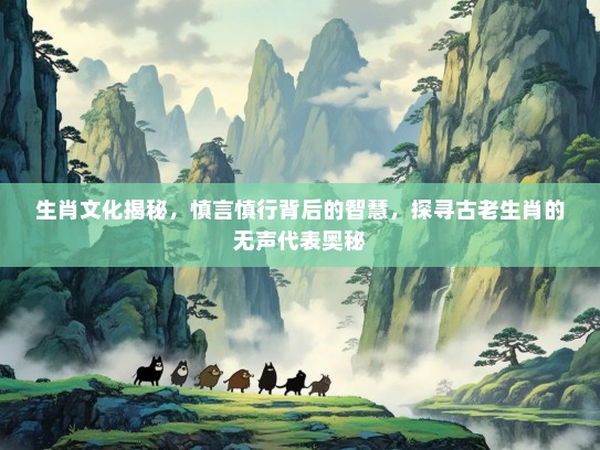 生肖文化揭秘，慎言慎行背后的智慧，探寻古老生肖的无声代表奥秘