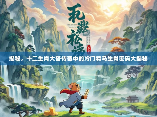 揭秘，十二生肖大哥传奇中的冷门特马生肖密码大揭秘