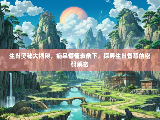 生肖奥秘大揭秘，痴呆懵懂表象下，探寻生肖智慧的密码解密