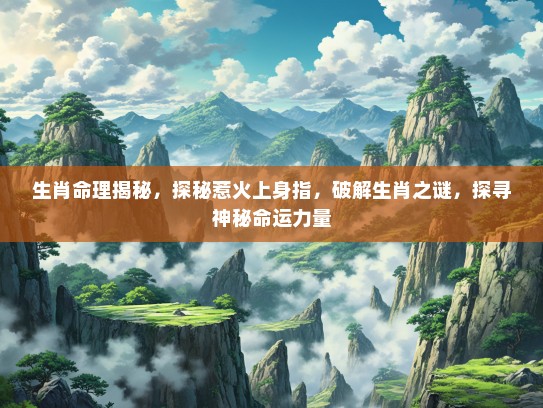生肖命理揭秘，探秘惹火上身指，破解生肖之谜，探寻神秘命运力量