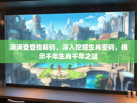 满满登登指解码，深入挖掘生肖密码，揭示千年生肖千年之谜