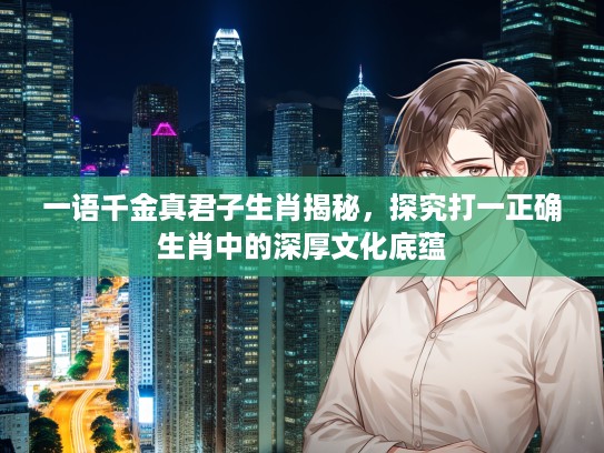 一语千金真君子生肖揭秘，探究打一正确生肖中的深厚文化底蕴