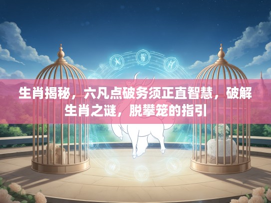 生肖揭秘，六凡点破务须正直智慧，破解生肖之谜，脱攀笼的指引