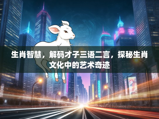 生肖智慧，解码才子三语二言，探秘生肖文化中的艺术奇迹