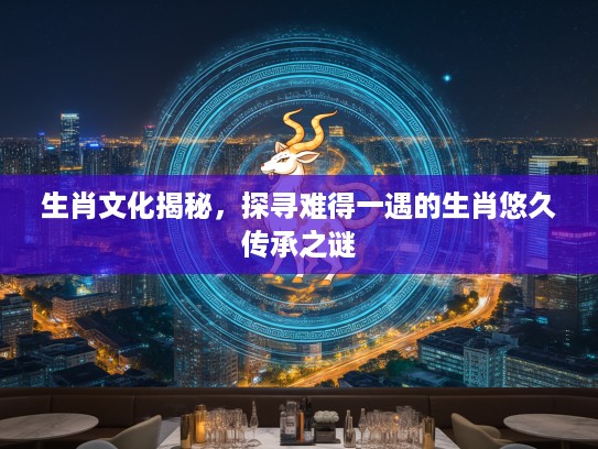 生肖文化揭秘，探寻难得一遇的生肖悠久传承之谜