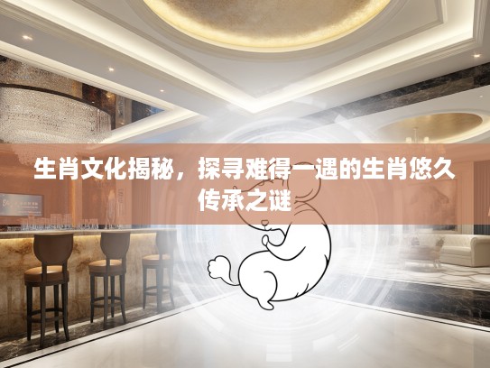 生肖文化揭秘，探寻难得一遇的生肖悠久传承之谜