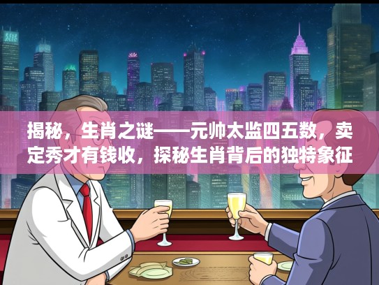 揭秘，生肖之谜——元帅太监四五数，卖定秀才有钱收，探秘生肖背后的独特象征