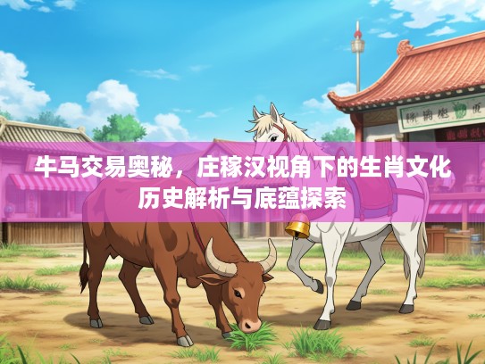 牛马交易奥秘，庄稼汉视角下的生肖文化历史解析与底蕴探索