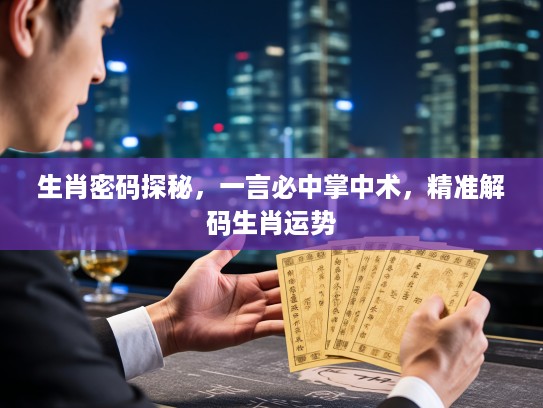 生肖密码探秘，一言必中掌中术，精准解码生肖运势