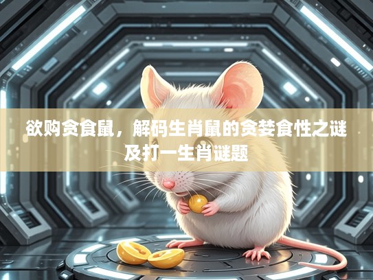 欲购贪食鼠，解码生肖鼠的贪婪食性之谜及打一生肖谜题