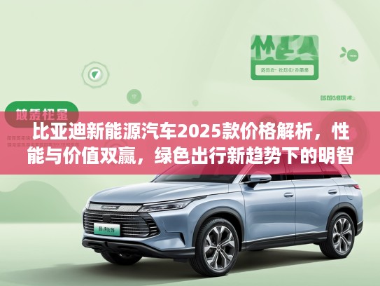 比亚迪新能源汽车2025款价格解析，性能与价值双赢，绿色出行新趋势下的明智之选