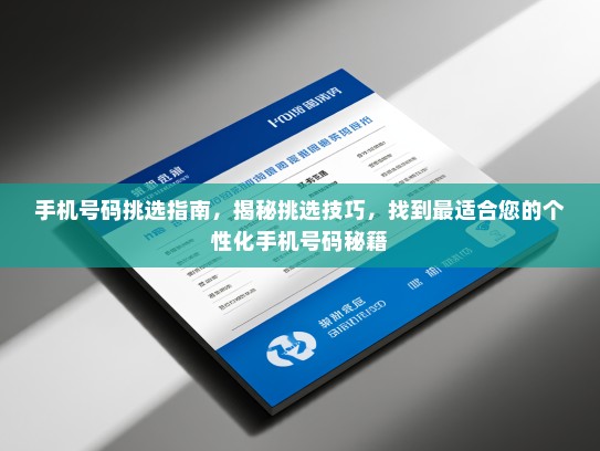 手机号码挑选指南，揭秘挑选技巧，找到最适合您的个性化手机号码秘籍