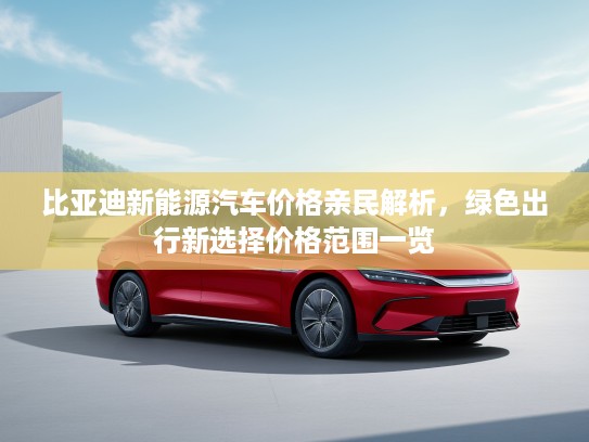 比亚迪新能源汽车价格亲民解析，绿色出行新选择价格范围一览