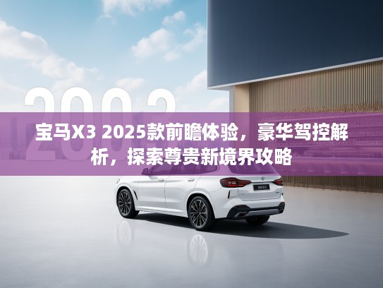 宝马X3 2025款前瞻体验，豪华驾控解析，探索尊贵新境界攻略