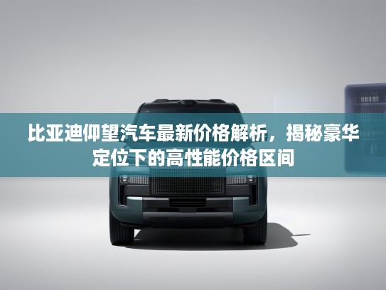比亚迪仰望汽车最新价格解析，揭秘豪华定位下的高性能价格区间