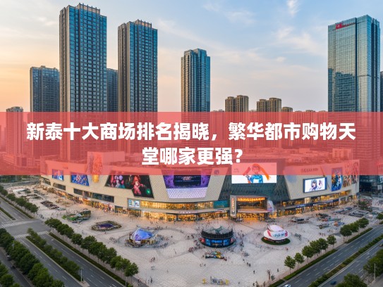 新泰十大商场排名揭晓，繁华都市购物天堂哪家更强？