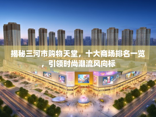 揭秘三河市购物天堂，十大商场排名一览，引领时尚潮流风向标