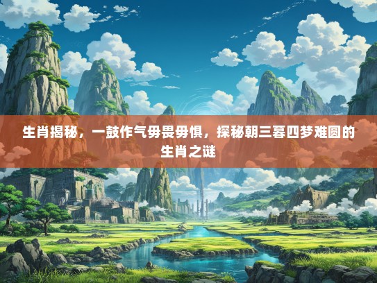 生肖揭秘，一鼓作气毋畏毋惧，探秘朝三暮四梦难圆的生肖之谜