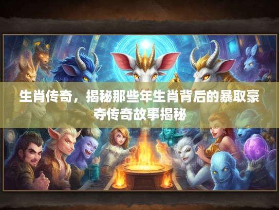 生肖传奇，揭秘那些年生肖背后的#取豪夺传奇故事揭秘
