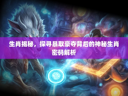 生肖揭秘，探寻#取豪夺背后的神秘生肖密码解析