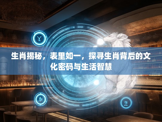 生肖揭秘，表里如一，探寻生肖背后的文化密码与生活智慧