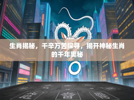 生肖揭秘，千辛万苦探寻，揭开神秘生肖的千年奥秘