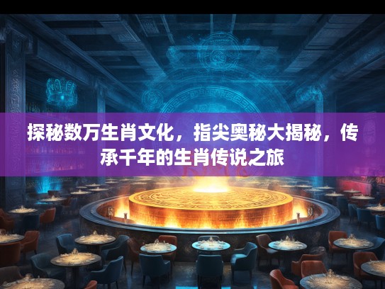 探秘数万生肖文化，指尖奥秘大揭秘，传承千年的生肖传说之旅