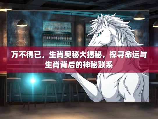 万不得已，生肖奥秘大揭秘，探寻命运与生肖背后的神秘联系