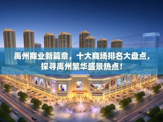 禹州商业新篇章，十大商场排名大盘点，探寻禹州繁华盛景热点！