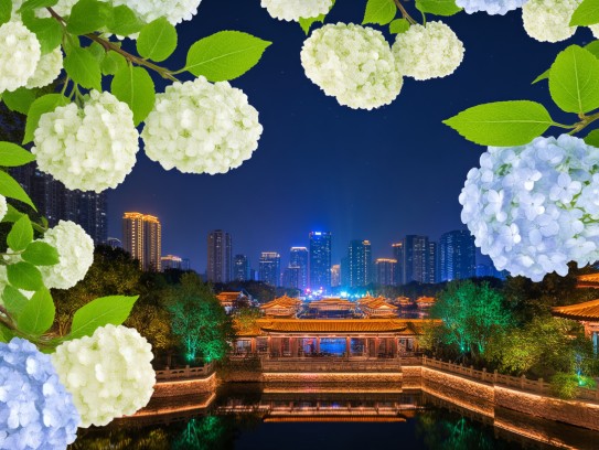锦团花簇映春光，成语组词探秘古韵，感受中华文小康之美